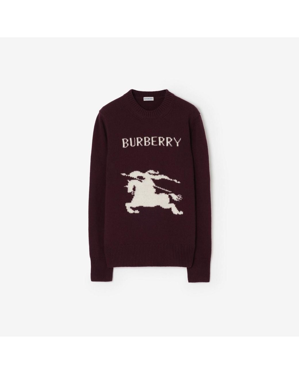 Burberry Purple Knight Wool Cashmere Sweater