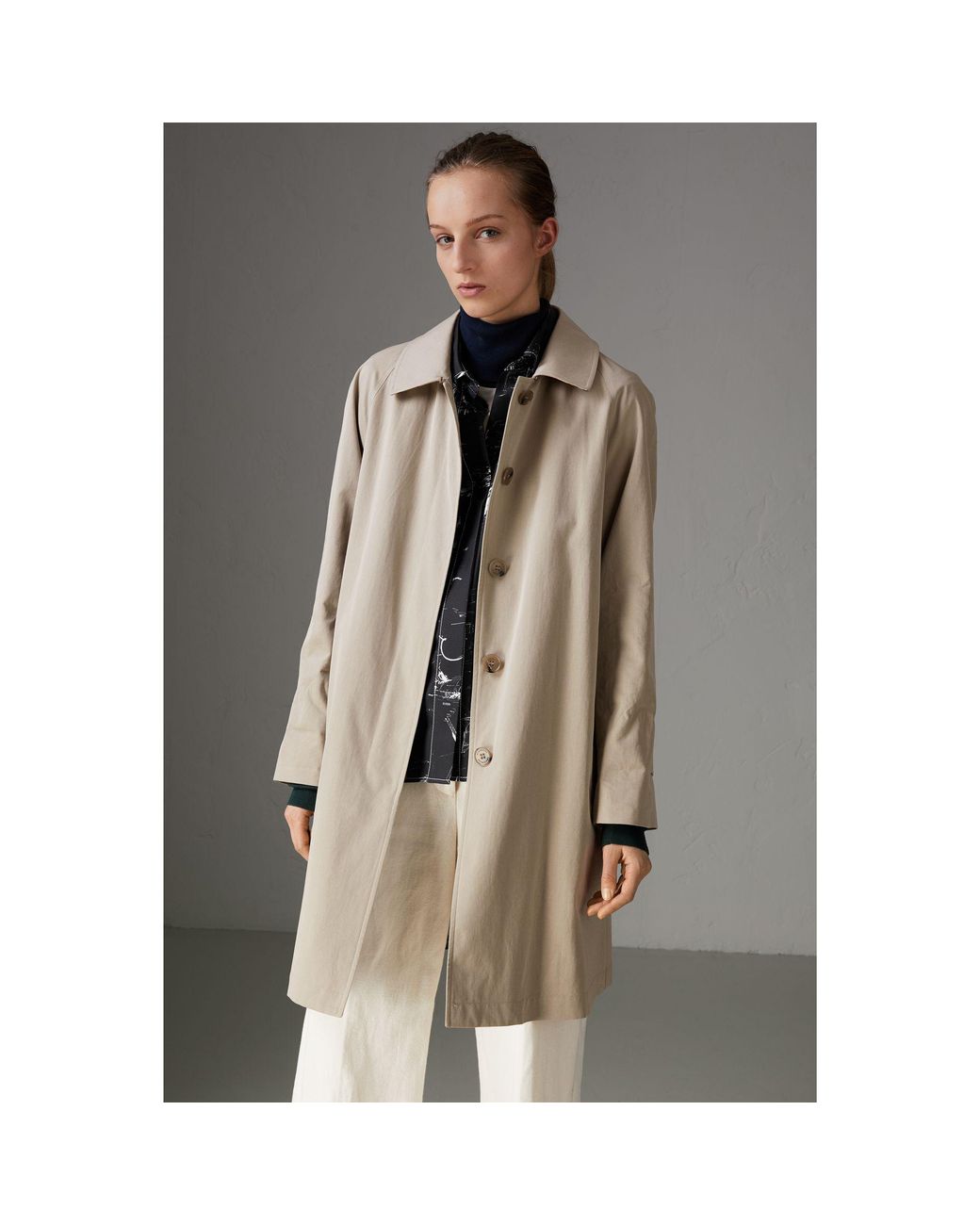 Burberry The Camden – Long Coat In - Women | Lyst
