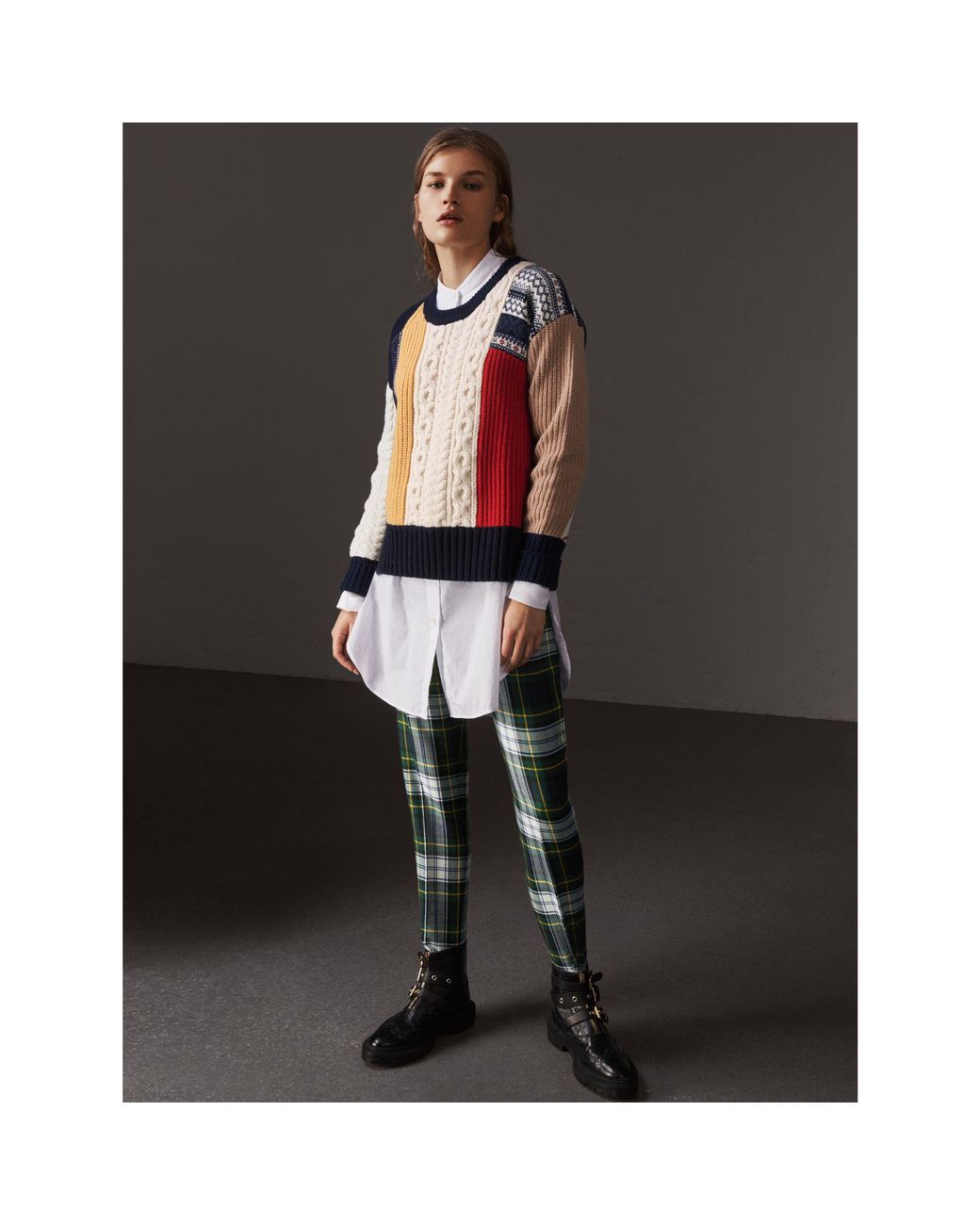 Burberry 2025 patchwork sweater
