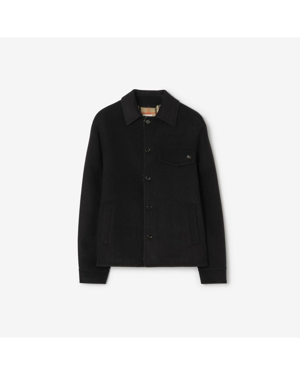 Burberry Black Wool Thorn Overshirt for men