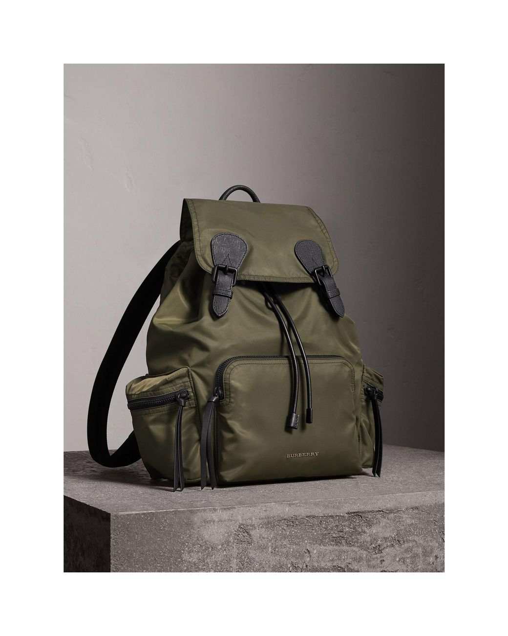 burberry backpack green