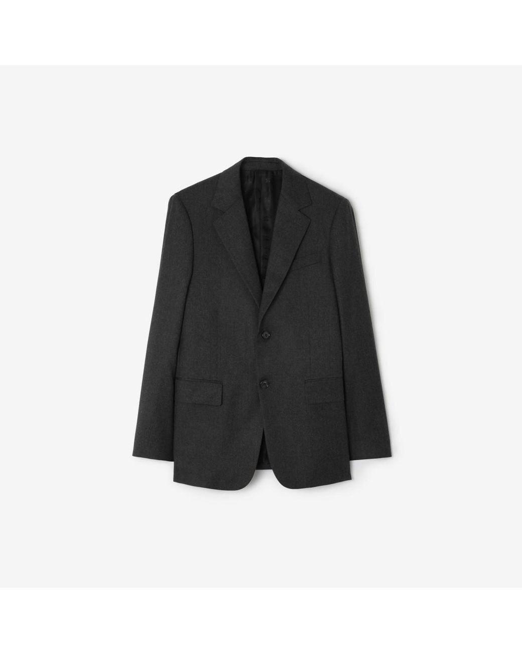 Burberry Black Wool Flannel Sloane Tailored Jacket for men
