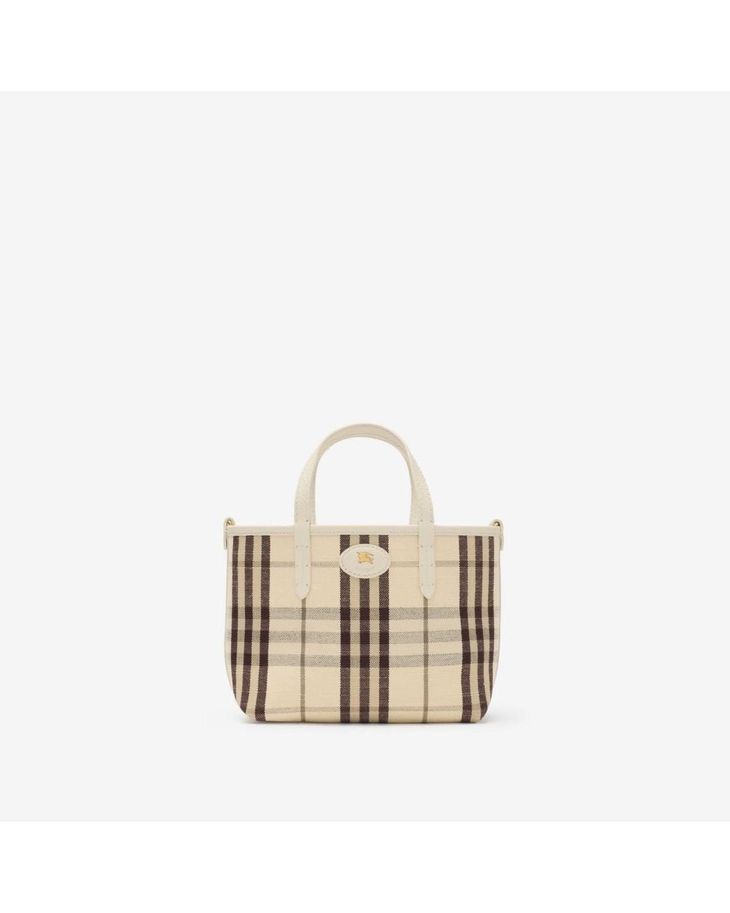 Burberry Natural Mini Reversible Bloomsbury Tote