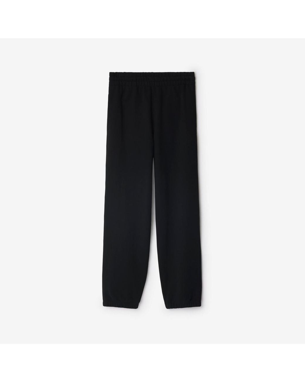 Burberry Black Check Label Cotton Jogging Pants