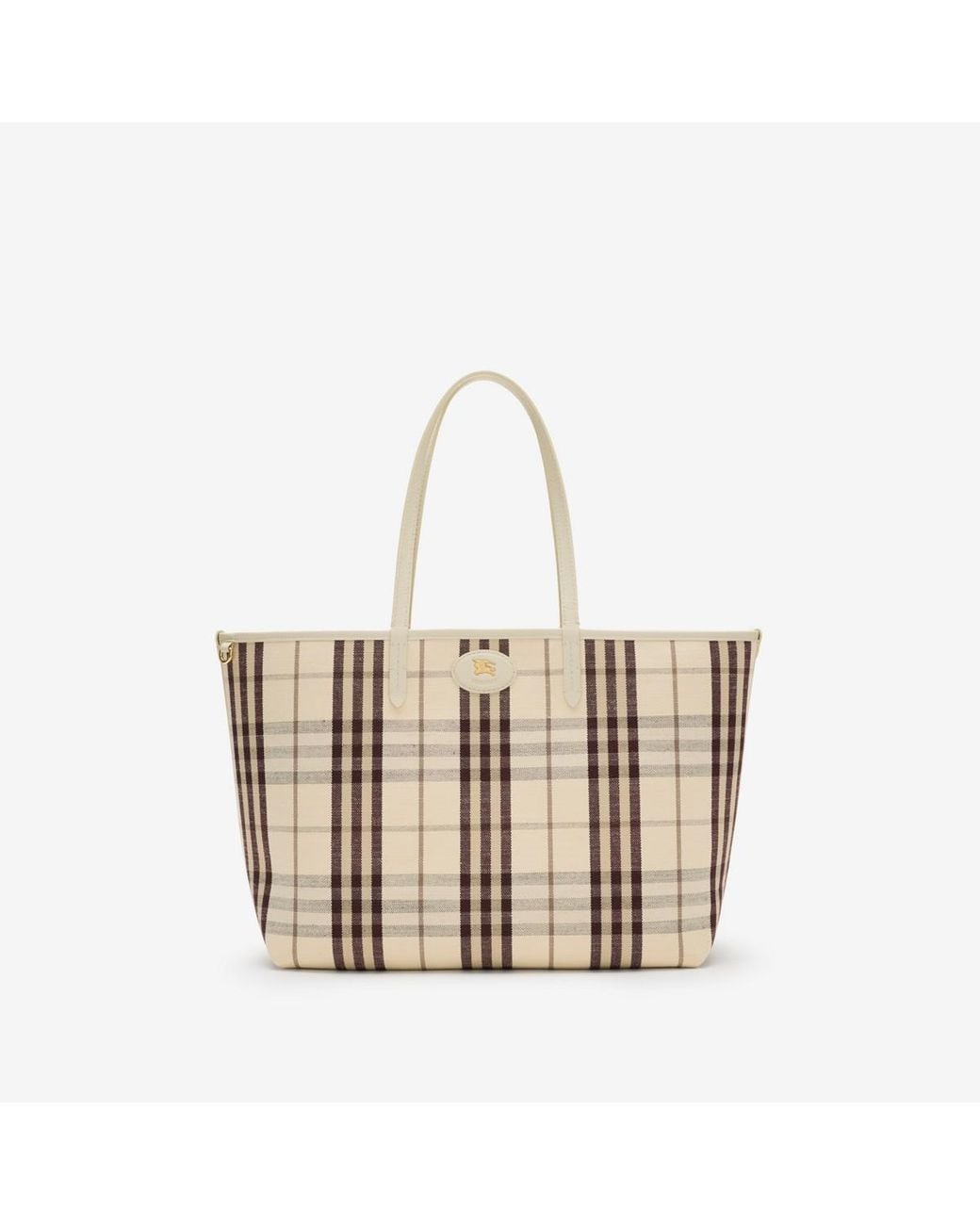 Burberry White Medium Reversible Bloomsbury Tote