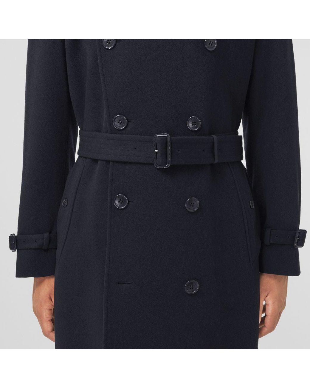 Burberry Cashmere Trench Coat in Navy (Blue) for Men - Save 52% | Lyst