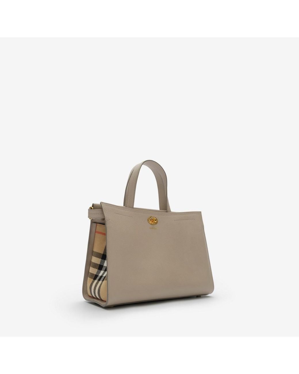 Burberry Natural Small Check Cotswolds Tote
