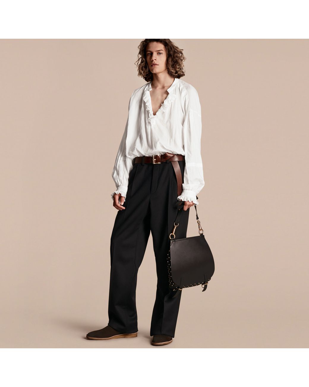 burberry ruffle shirt