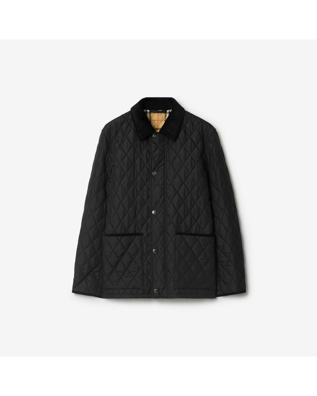 Burberry Black Quilted Nylon Haddington Jacket for men