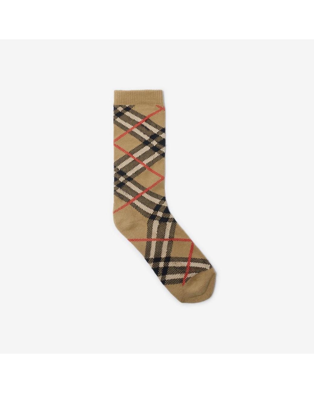 Burberry Metallic Check Cotton Blend Socks