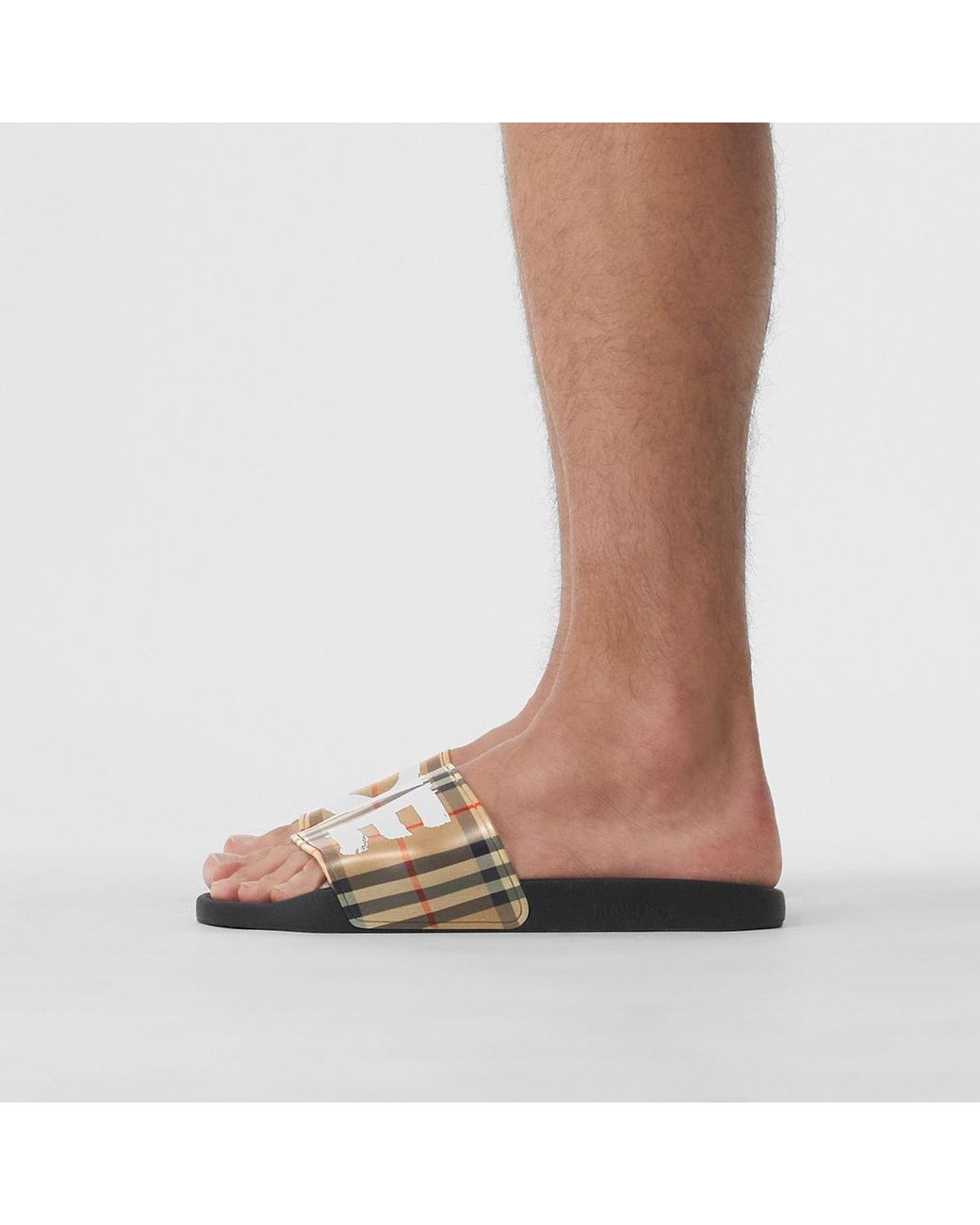 Burberry Love Print Vintage Check Slides for Men | Lyst display picture 3