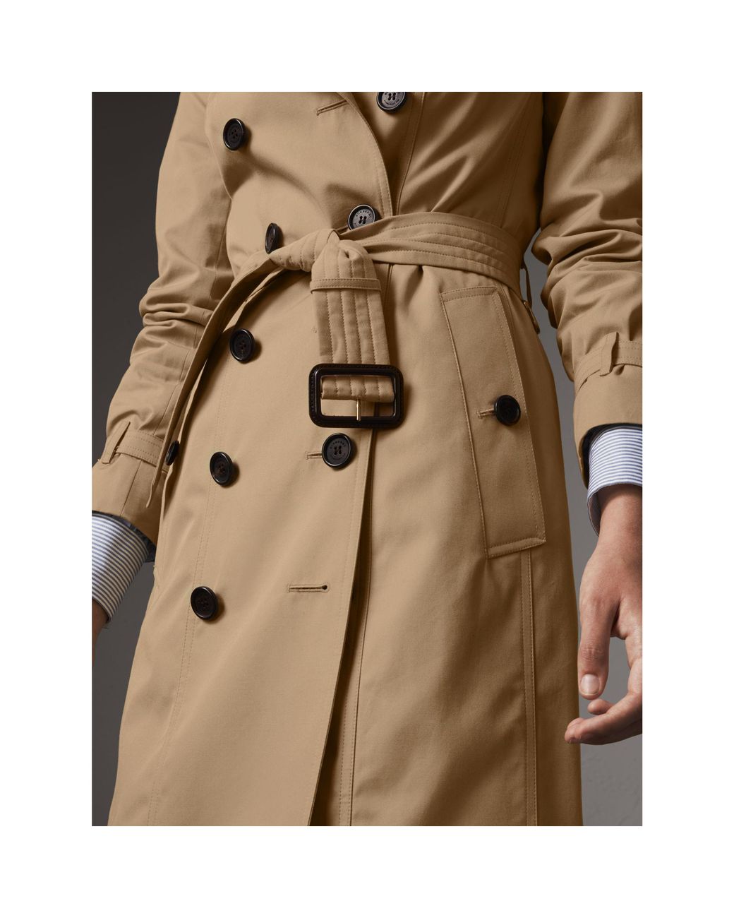 Burberry The Sandringham Long Heritage Trench Coat Honey in
