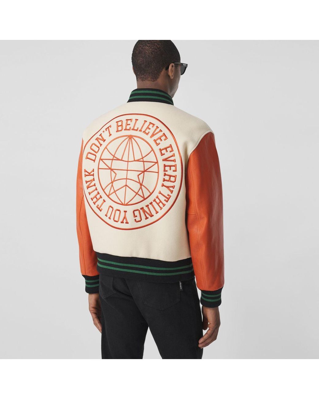 バーバリー★BURBERRY★レターグラフィック ウール ボンバージャケット バーバリー☆BURBERRY☆レターグラフィック ウール ボンバージャケット