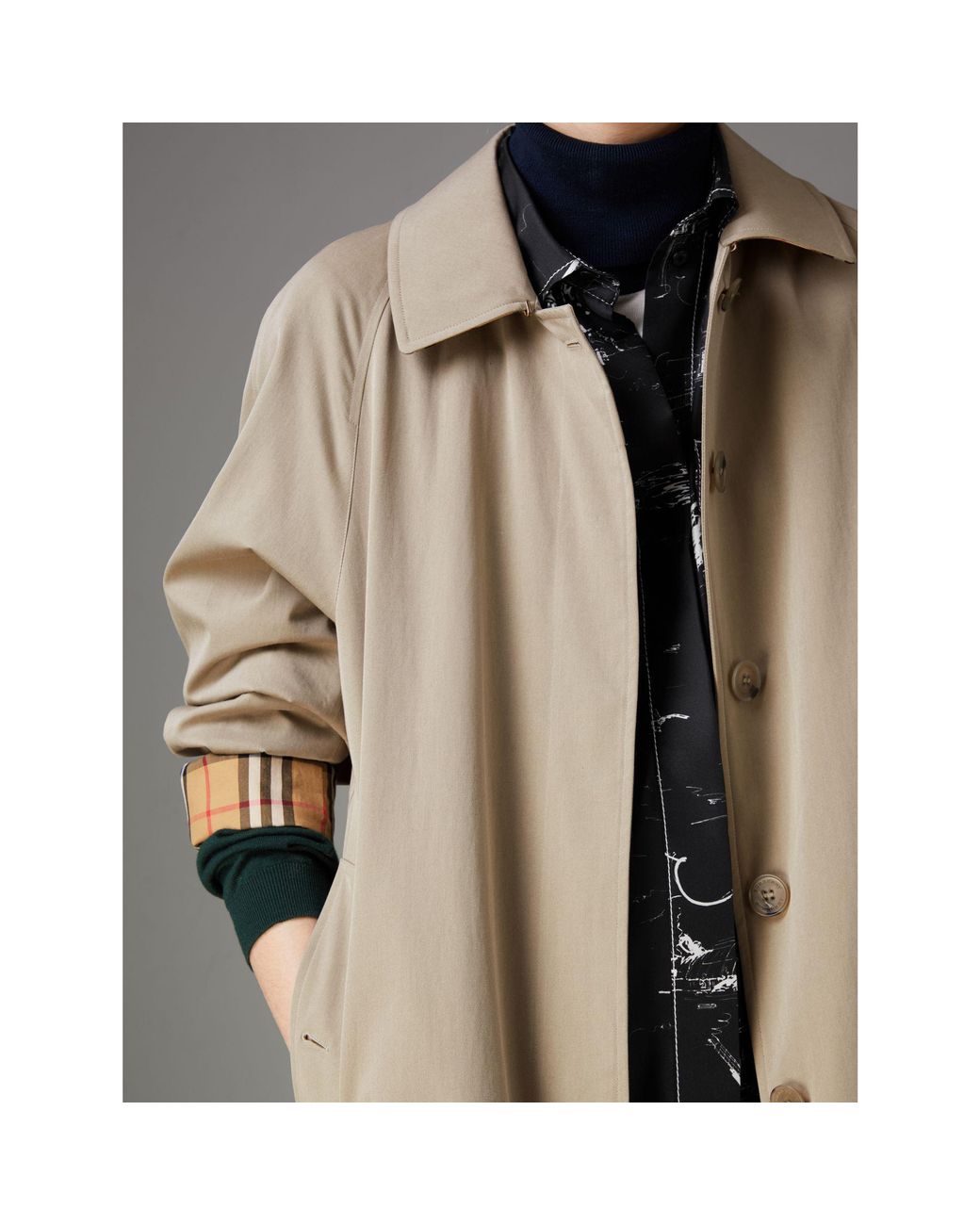 Burberry The Camden – Long Car Coat In Sandstone - Women | | Lyst