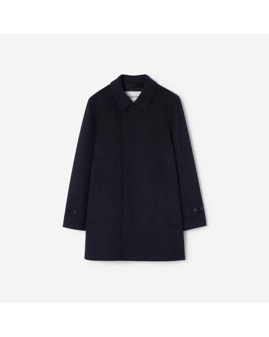 Burberry Blue Mid-Length Cashmere Car Coat for men
