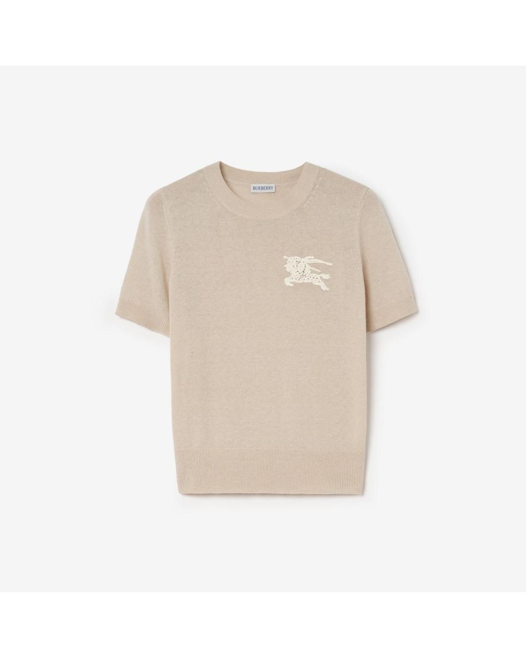 Burberry Natural Knight Wool Cotton Top