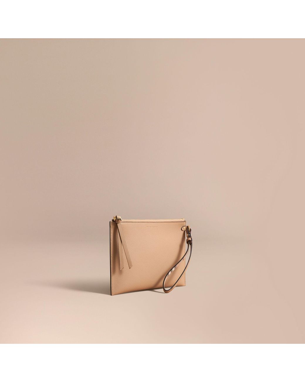 Burberry leather pouch top
