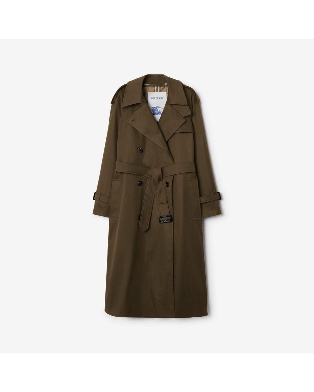 Burberry Green Long Castleford Trench Coat