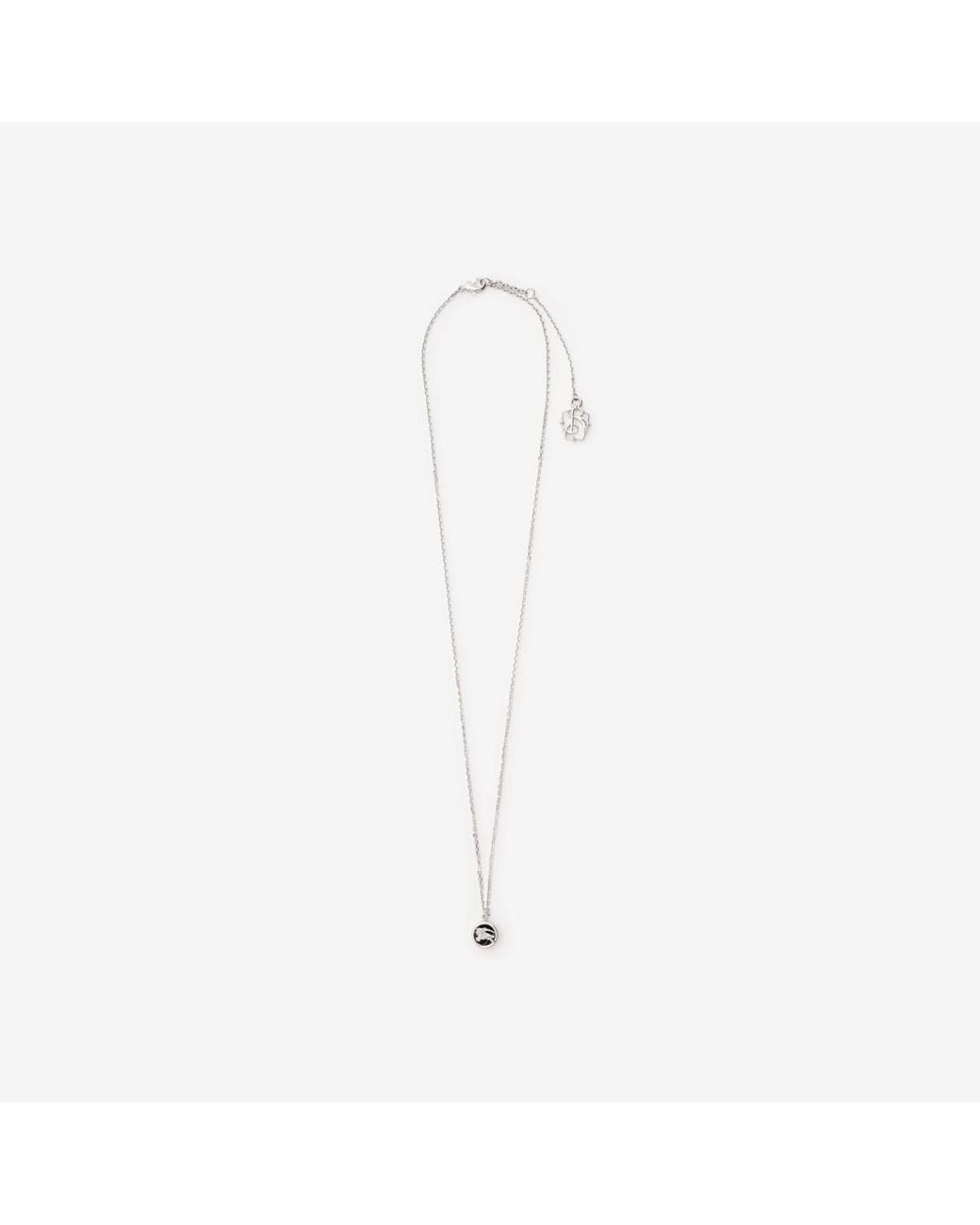 Burberry White Knight Coin Necklace for men