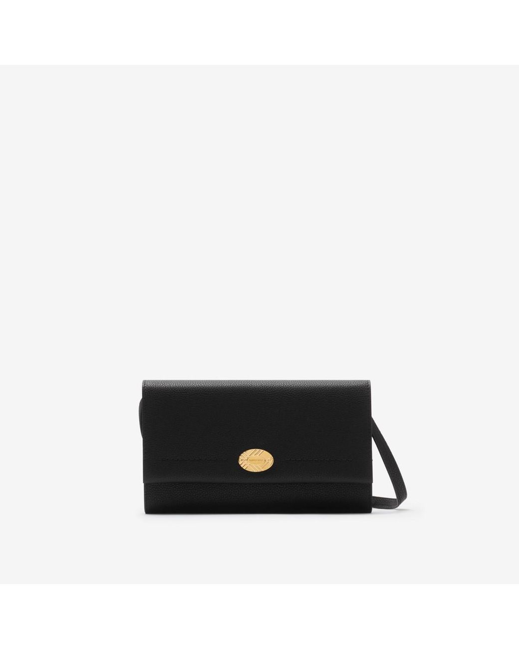 Burberry Black Cotswolds Strap Wallet