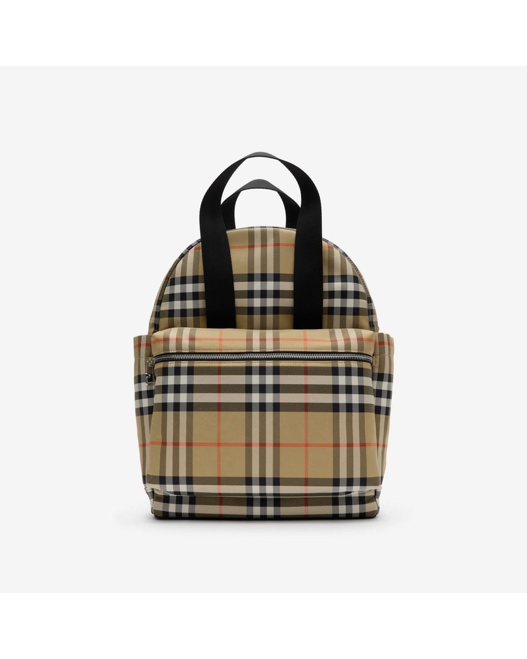 Burberry Black Childrens Check Baby Changing Backpack