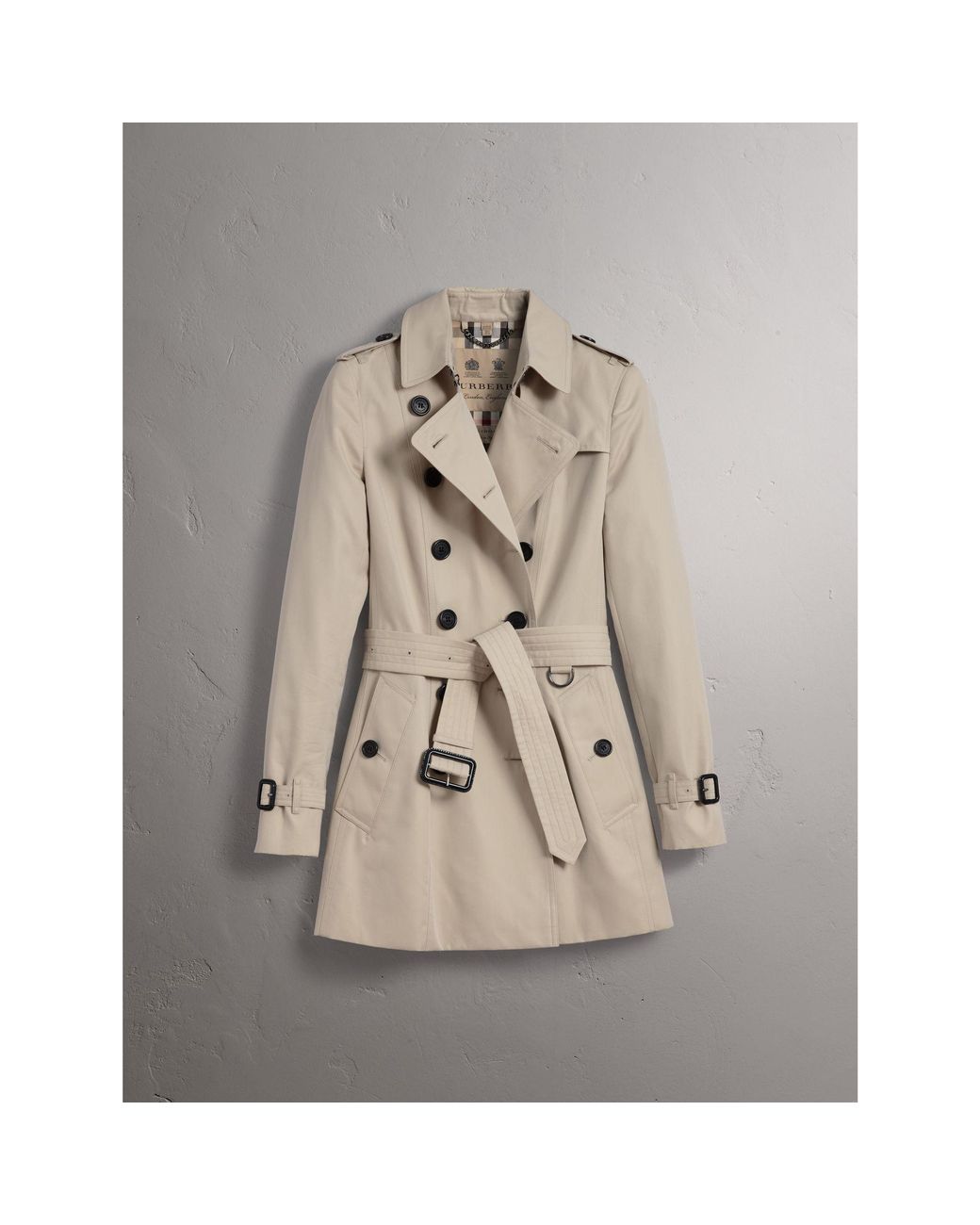 Stone burberry trench deals