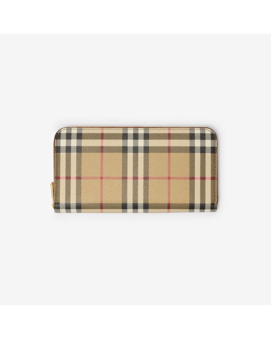 Burberry Natural Check Zip Wallet