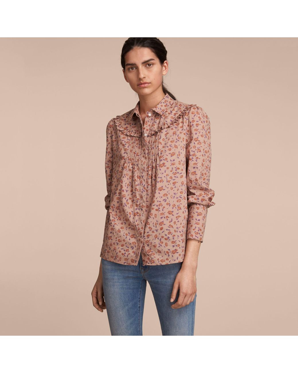 burberry ruffle shirt