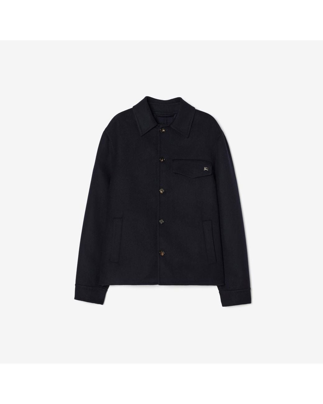 Burberry Blue Wool Thorn Overshirt for men