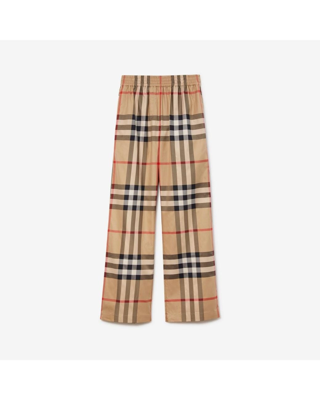 Burberry Multicolor Check Cotton Trousers