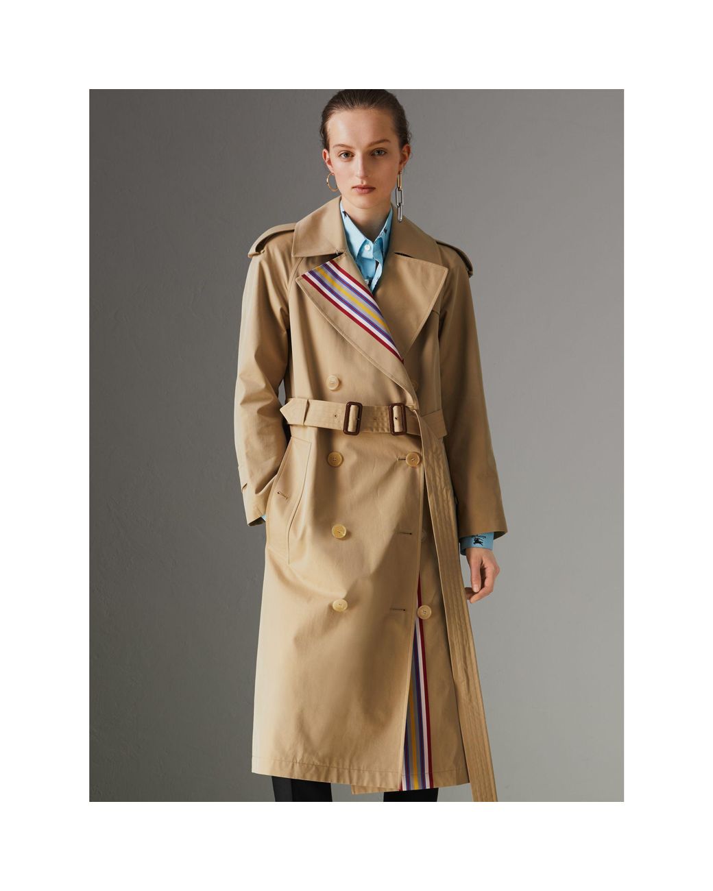 Apc Striped Dress and Burberry Trench