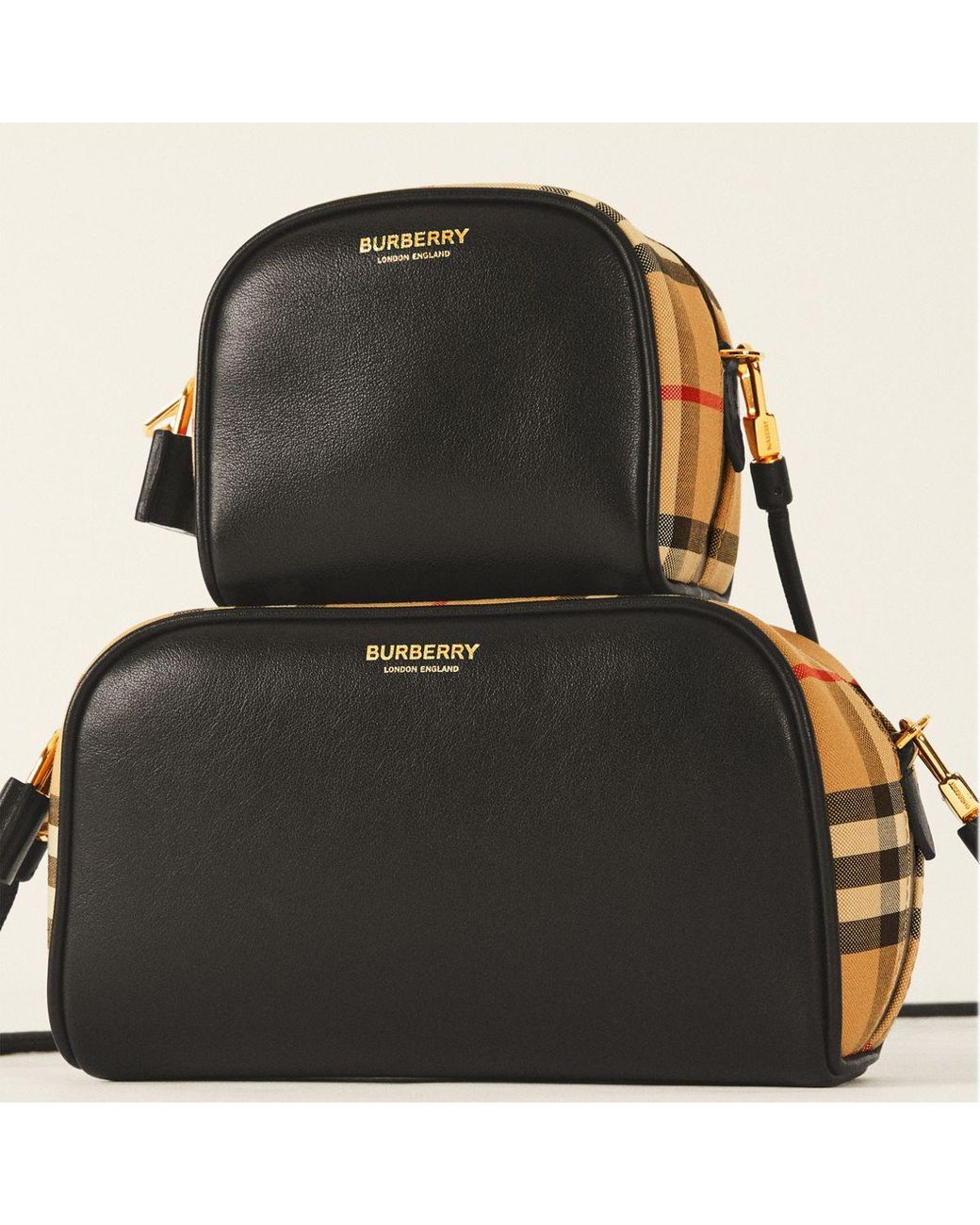 Burberry Leather Cube Bum Bag - Black Waist Bags, Handbags - BUR370726