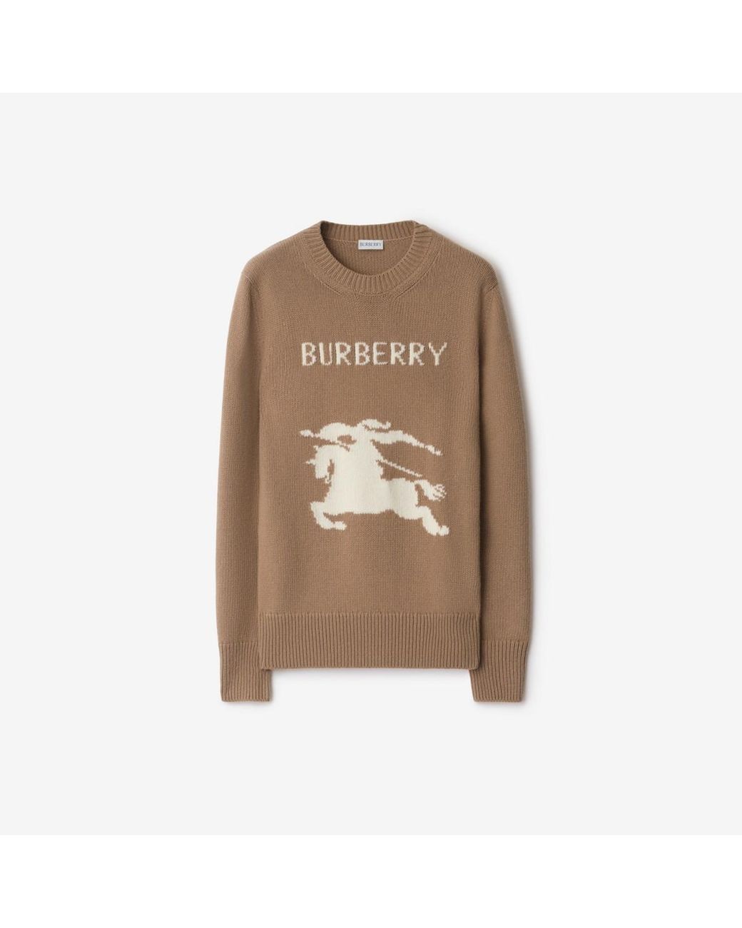 Burberry Natural Knight Wool Cashmere Sweater
