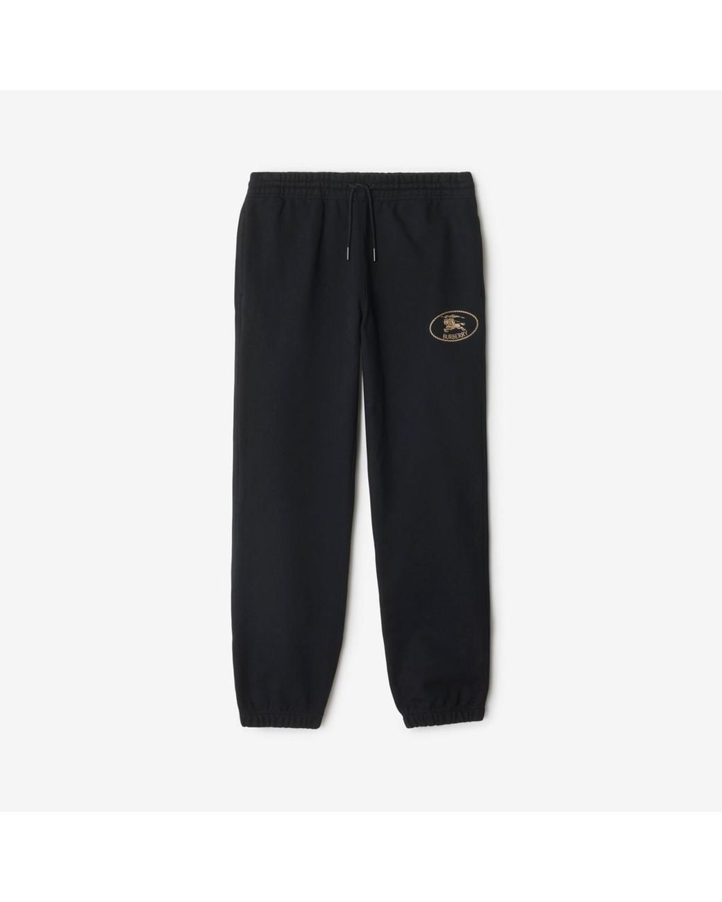 Burberry Black Cotton Jogging Pants