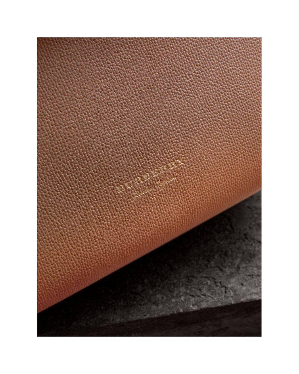 Burberry Small Grainy Leather And House Check Tote Bag | in Dark Sand  (Brown) | Lyst