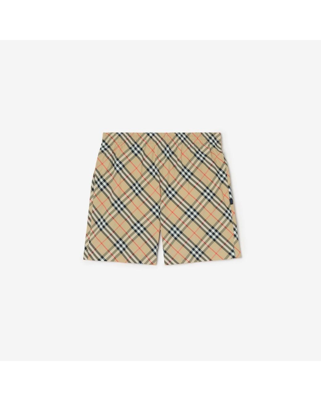 Burberry Natural Check Swim Shorts for men