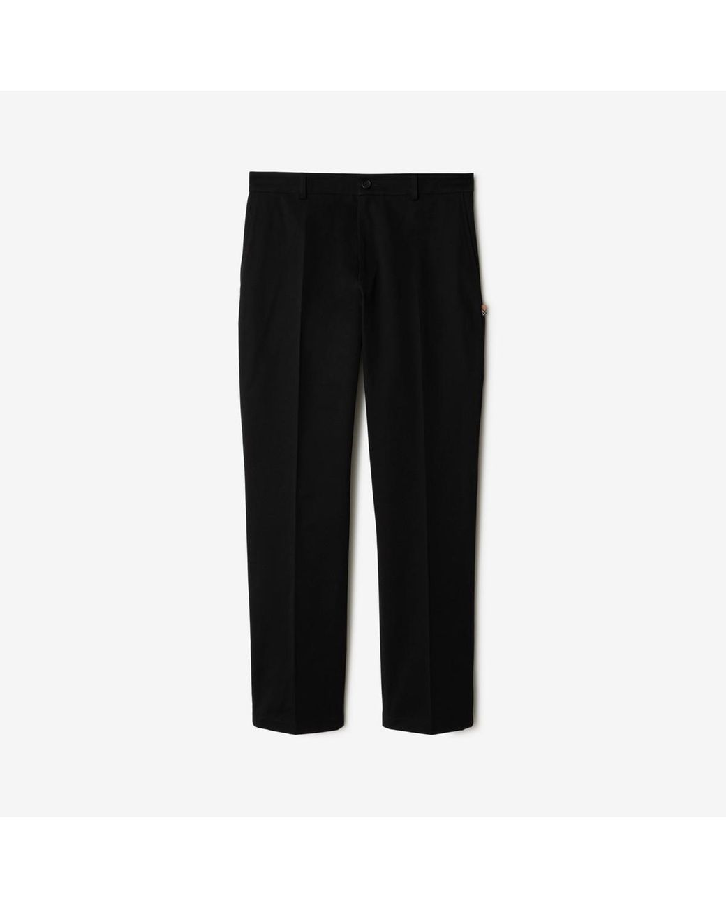 Burberry Black Cotton Chinos for men