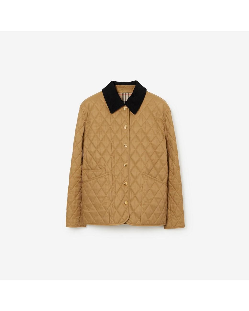 Burberry Natural Quilted Barn Jacket