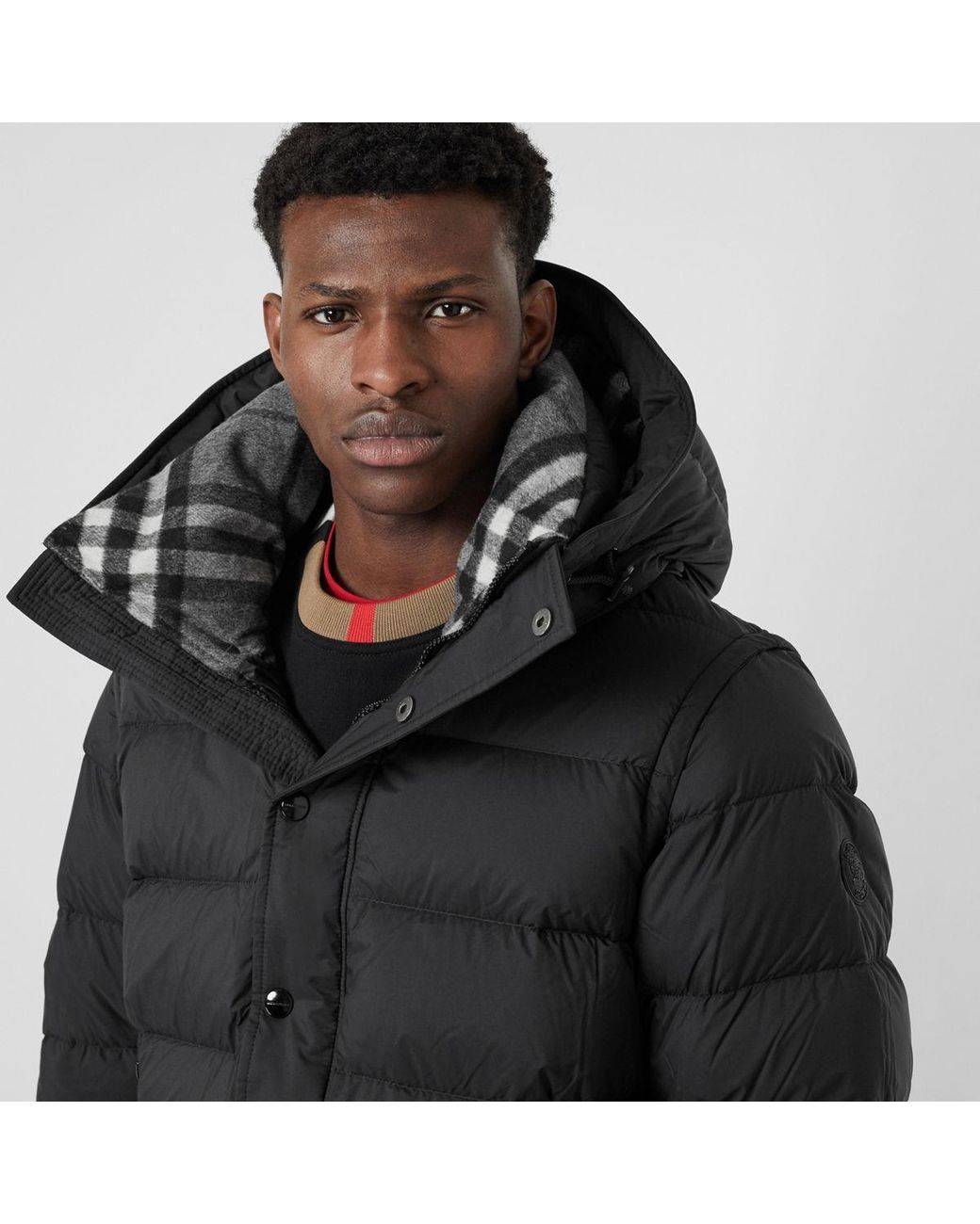 Burberry Detachable-sleeve Down-filled Hooded Puffer Jacket in Black for  Men | Lyst