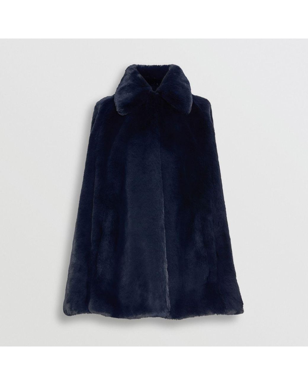 Burberry allford faux fur hotsell cape