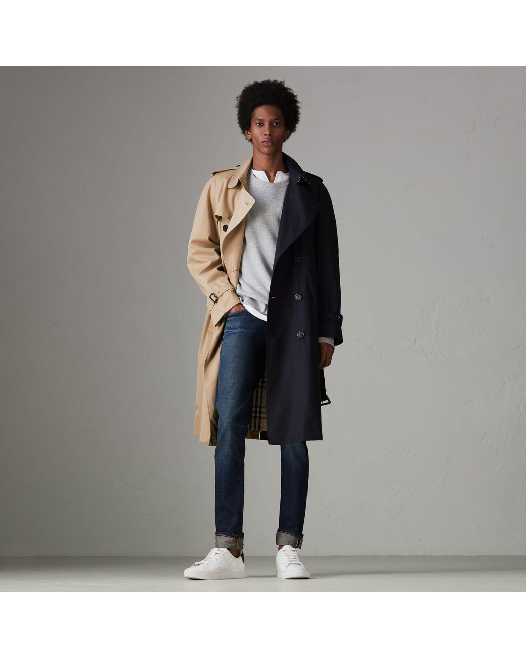 Burberry Gosha X Two-tone Trench Coat for Men | Lyst