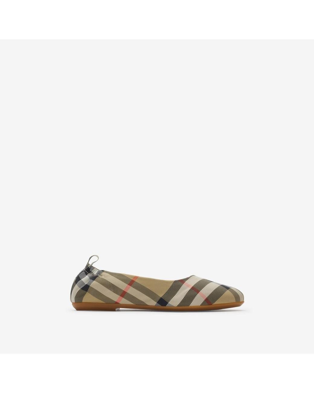 Burberry Multicolor Childrens Check Ballerinas