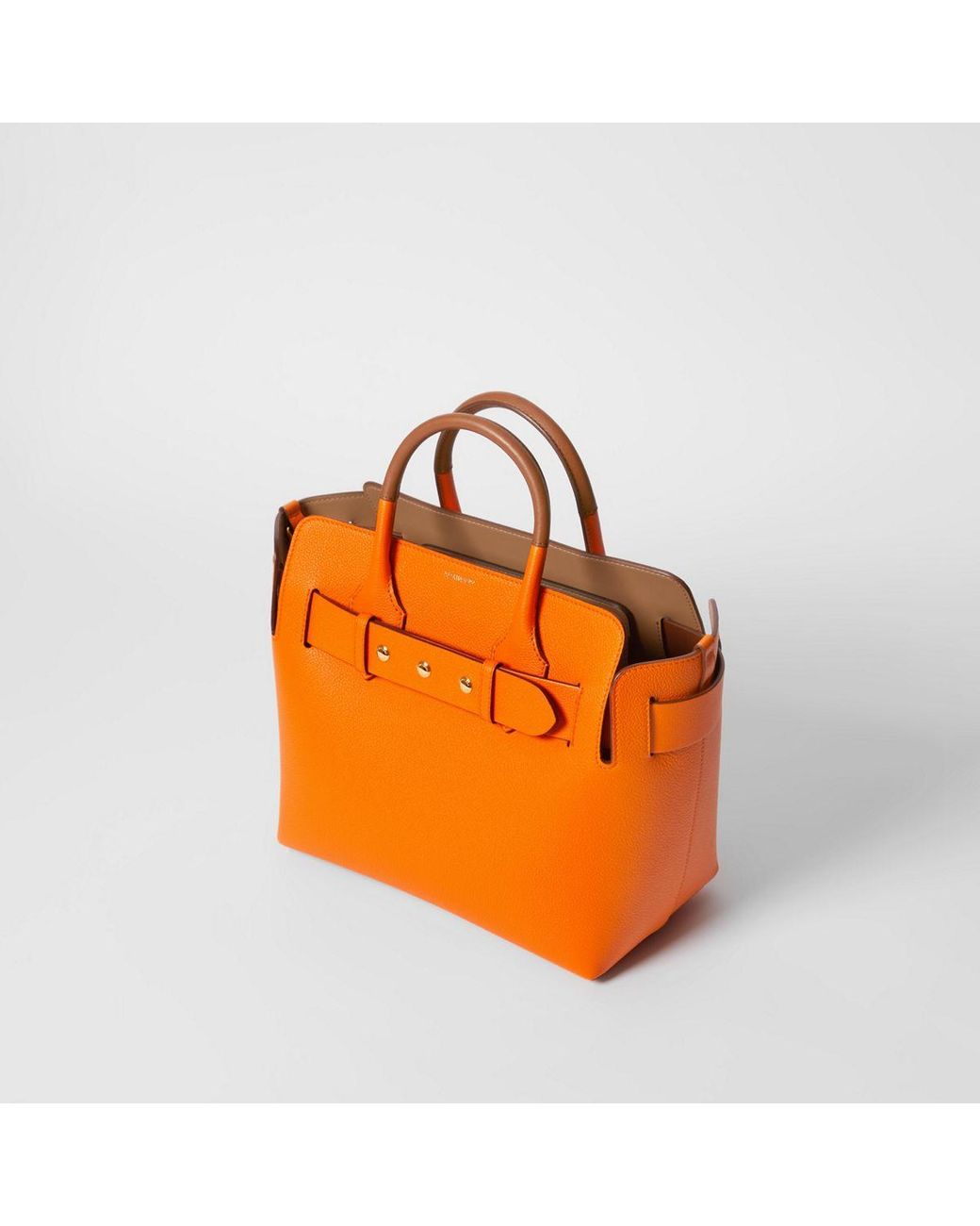 Burberry Small Belt Tote Orange