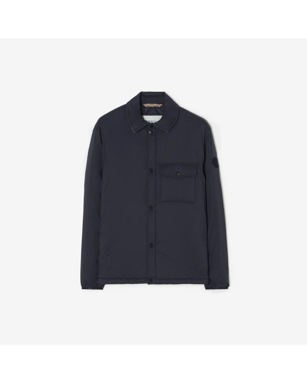 Burberry Blue Nylon Dalewood Overshirt for men