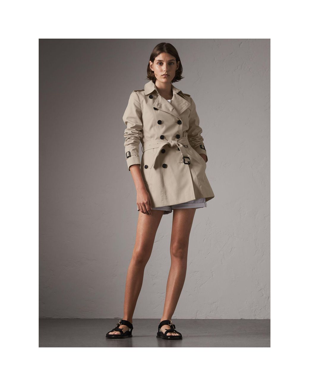 Burberry kensington best sale trench stone