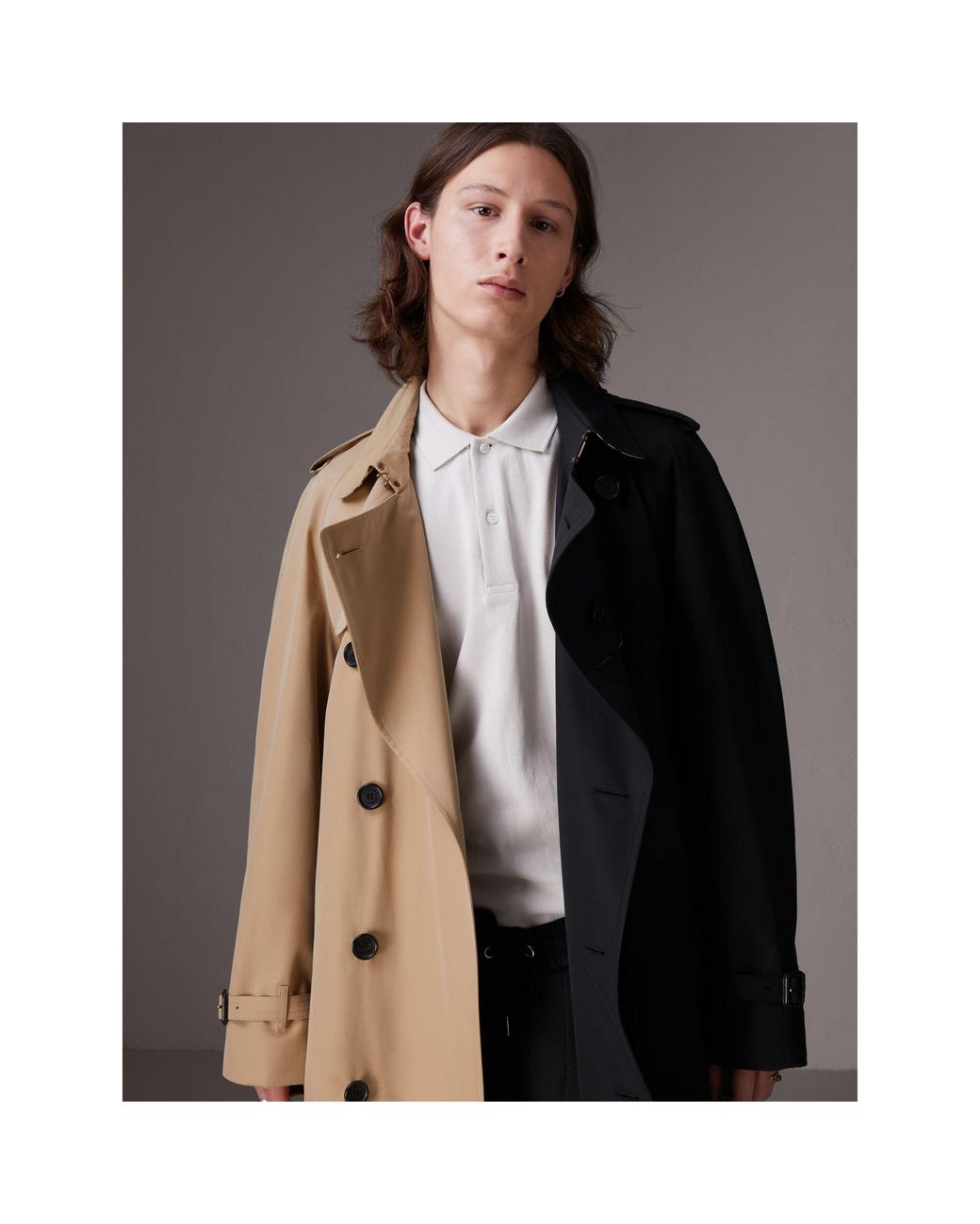 Burberry Gosha X Two-tone Trench Coat for Men | Lyst