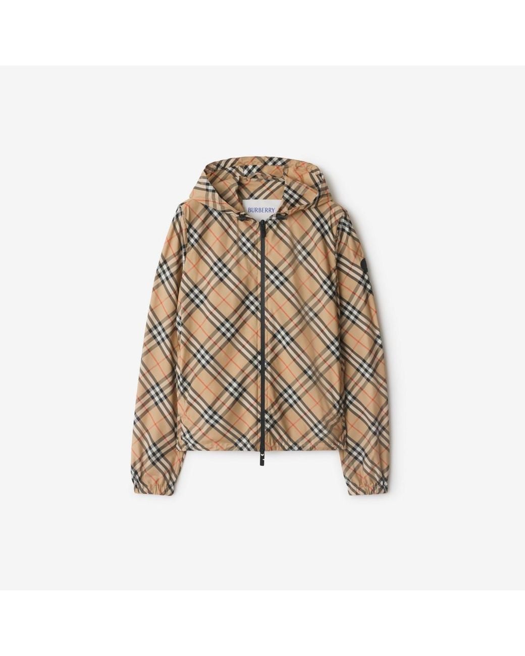 Burberry Natural Check Hooded Jacket