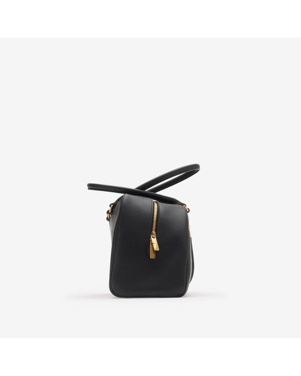 Burberry Large Shield Twin Bowling Bag in Black | Lyst
