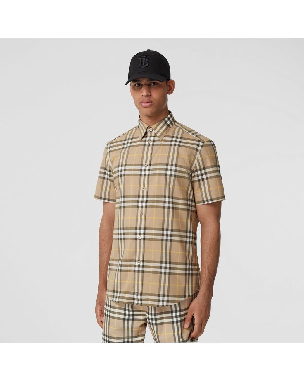 Burberry Short-sleeve Check Cotton Shirt for Men | Lyst