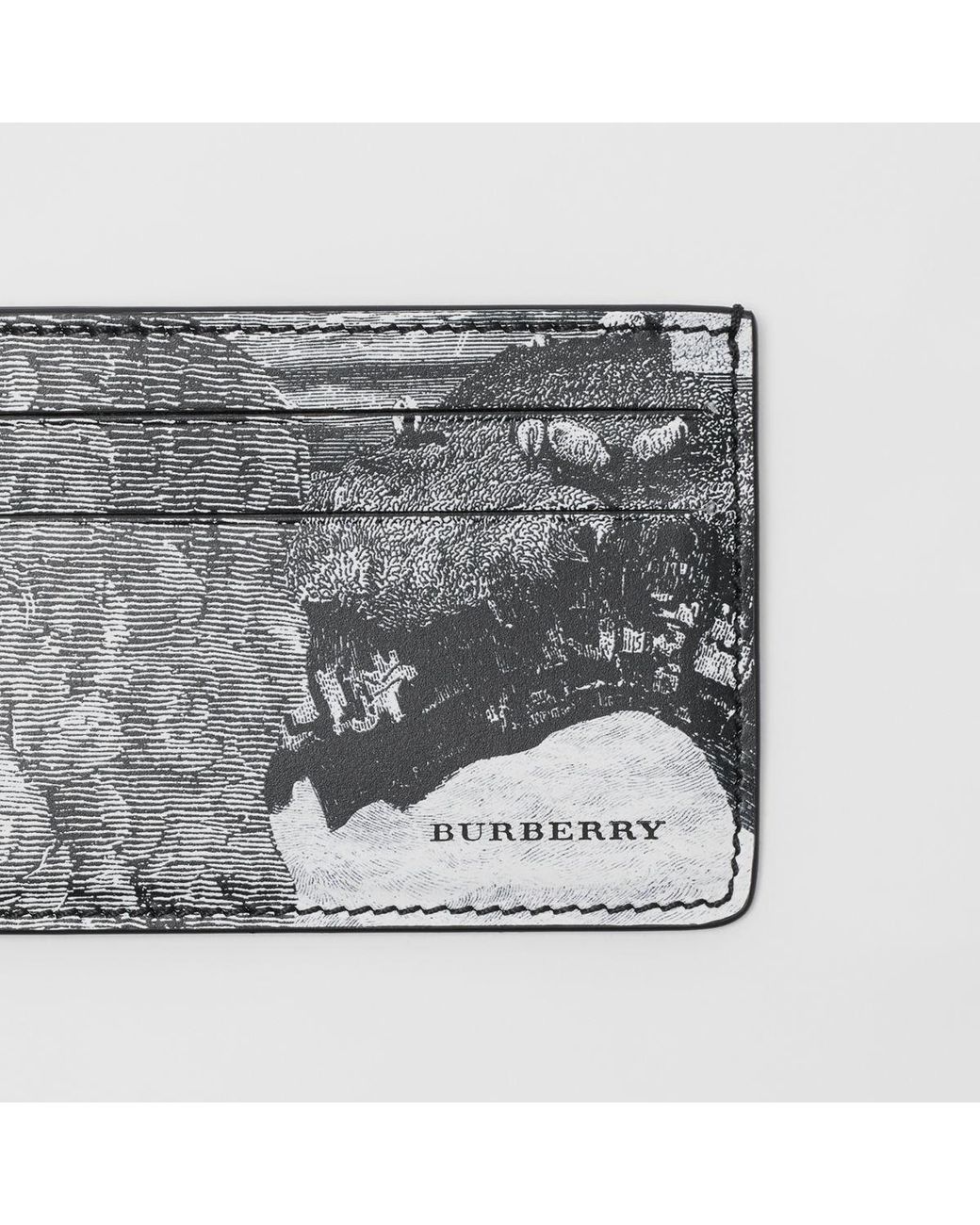 Burberry Dreamscape Print Leather Card Case in White for Men | Lyst